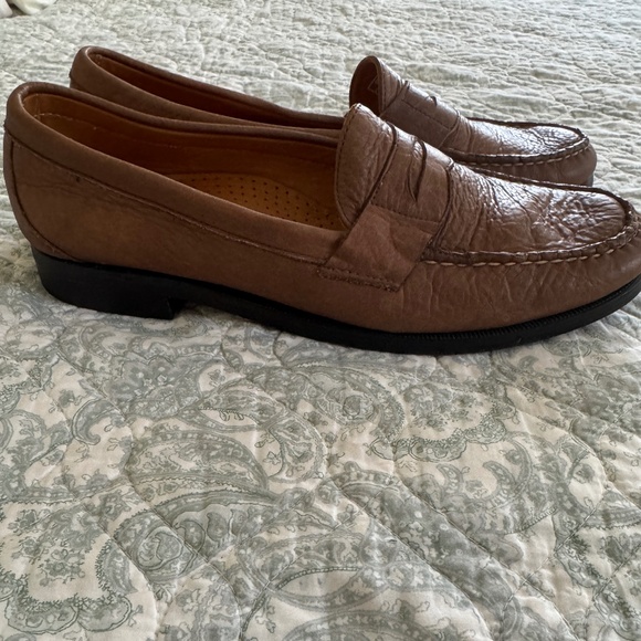 Sebago Penny Loafers Men\'s Brown Pebbled Leather